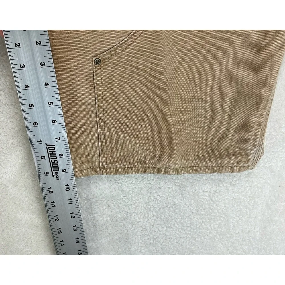 Vintage Carhartt Double Knee Carpenter Work Shorts B80 Brown 36 Made In USA
